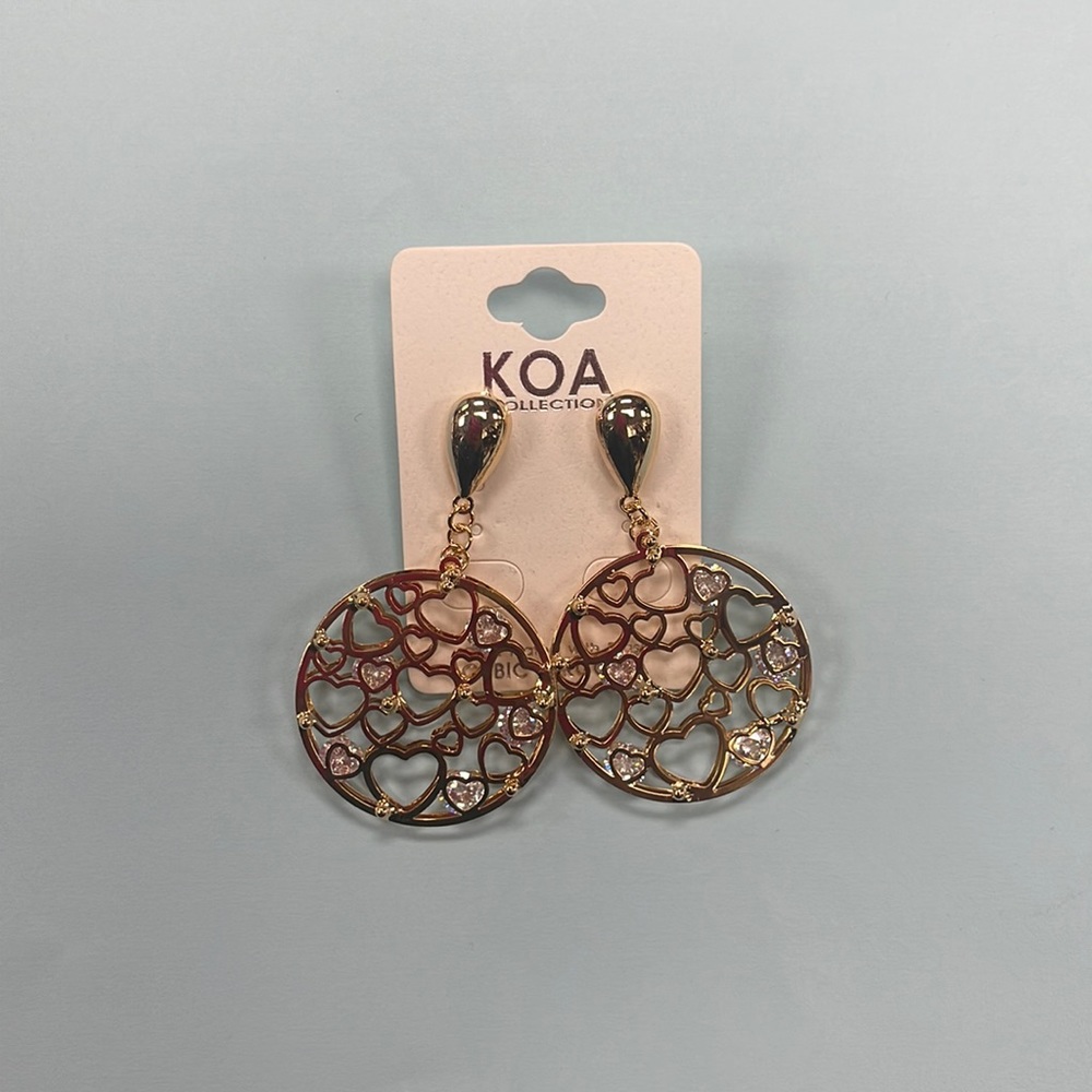 Heart Dangle Earrings